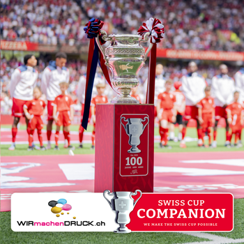 WIRmachenDRUCK AG stolzer Companion des Schweizer Cups Offizieller Druckpartner seit der Jubiläumssaison 2024/25