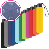 Mini-Taschenschirm, 4/0-farbig, 4 Segmente bedruckt