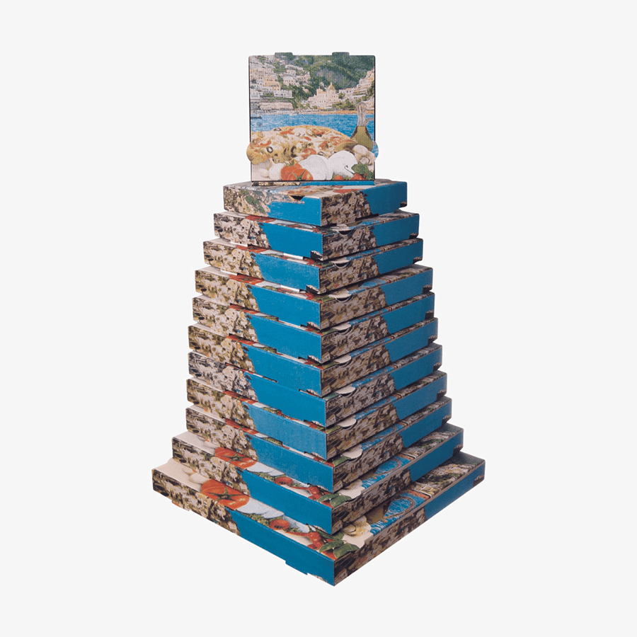 Pizzakartons mit Fertigmotiv Positano in vielen Grössen