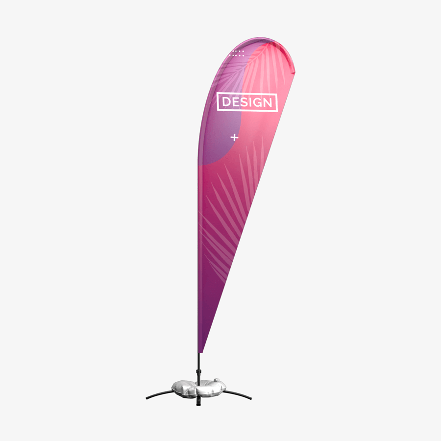 Beachflag Snowflag Basic Dropflag L bedrucken