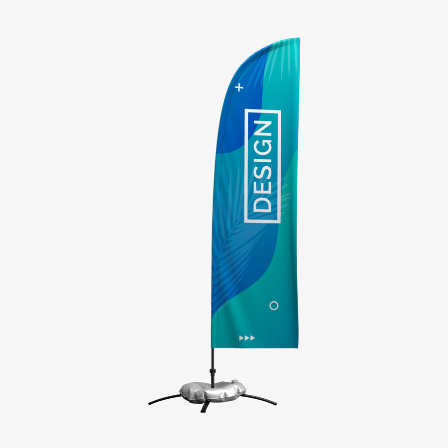 Beachflag Snowflag Basic Straightflag Grösse M