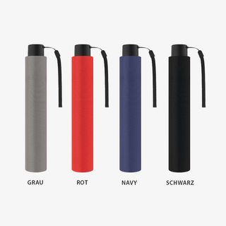Bedruckbare Mini-Slim-RPET-Taschenschirme in mehreren Farben, inkl. passender Hülle