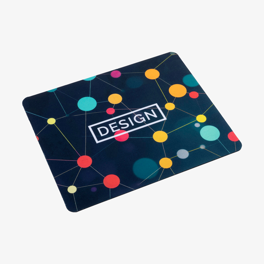 Hochwertiges Textil-Mousepad 23 x 19 cm mit 4/0-farbigem Druck