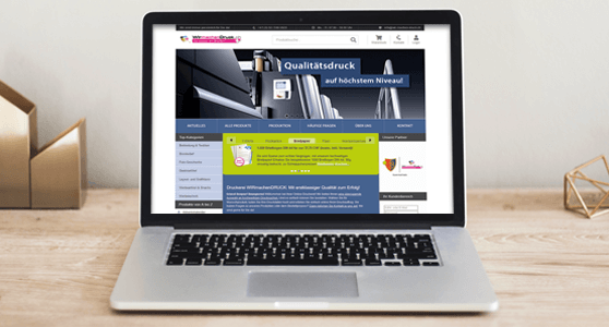 Neues Homepage-Design bei WIRmachenDRUCK.ch