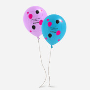 Luftballons als Wahlwerbung