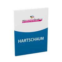 Hartschaumplatte 30 x 40cm, 4/4-farbig bedruckt