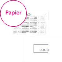 Klapp-Minikalender quer 4/4 farbig beidseitiger Druck aus Papier