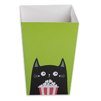 Popcorn Schachtel mit Steckboden (12,5 x 12,5 x 18,5 cm) einseitig bedruckt 4/0-farbig