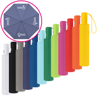Taschenschirm, Auf-Zu-Automatik, 4/0-farbig, 4 Segmente bedruckt