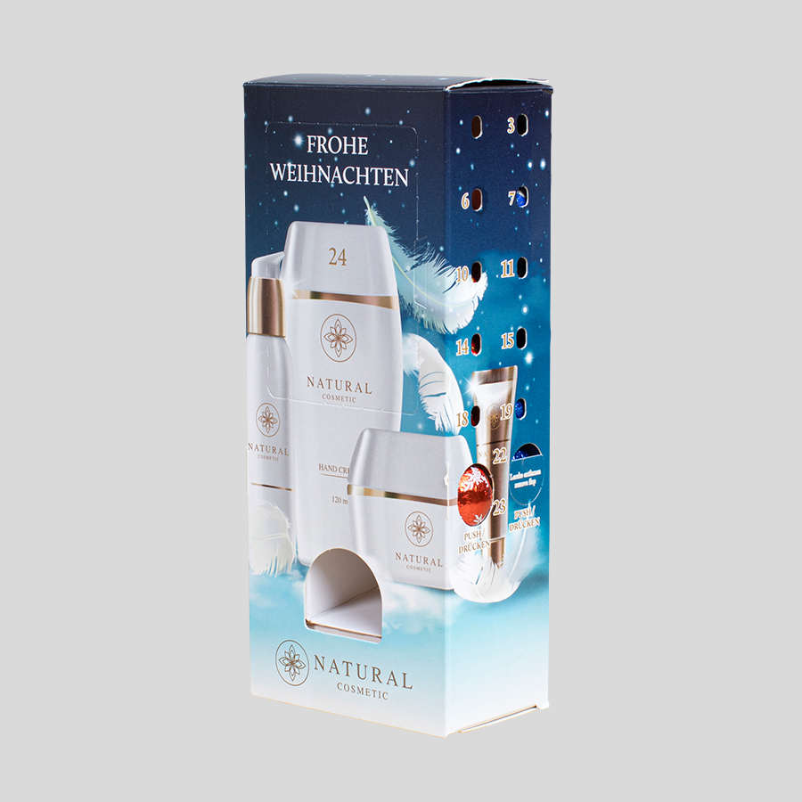 Hohlfigur Lindt-Lindor-Adventskalender Turm zum selbst Bedrucken