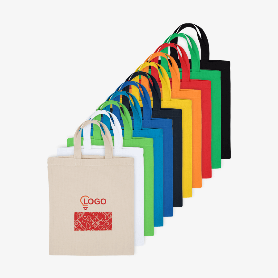 Grosse Farbauswahl an Apothekertaschen mit Digitaldruck im Format 22 x 26 cm