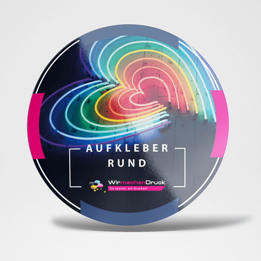  Aufkleber rund