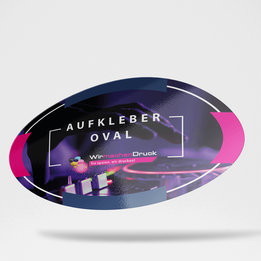 Aufkleber oval