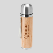 Bambus Isolierflasche 420 ml Lasergravur