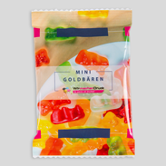 Haribo Mini-Goldbären Verpackung bedruckte Vorderseite