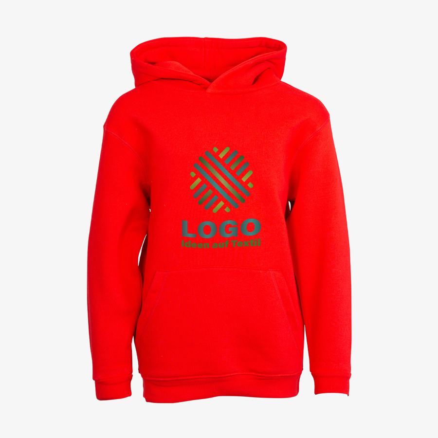 Hoodies Kinder Digitaldruck Basic B&C rot