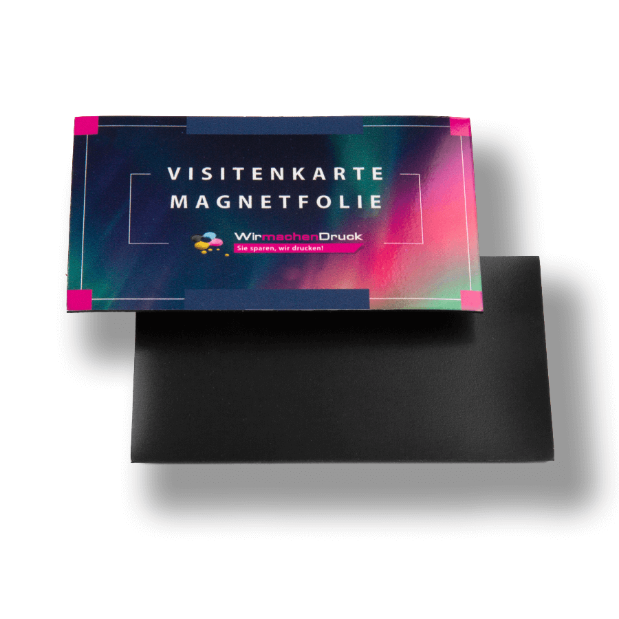 Visitenkarte magnetisch Magnetvisitenkarte haftbar und frei bedruckbar