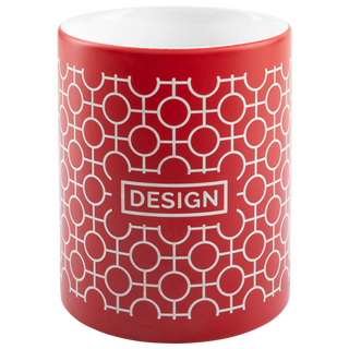 Farbige Tasse mit Zwischenbeschichtung für weisse Lasergravur