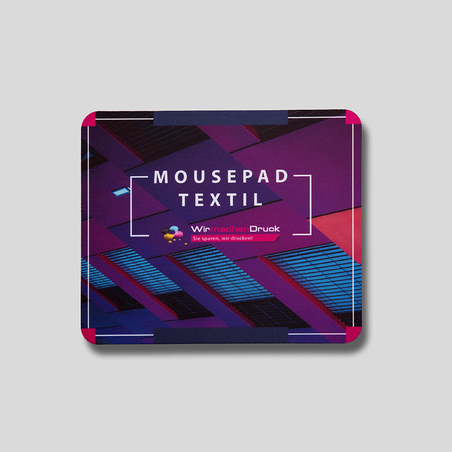 Kunststoff-Mousepad mit vollflächigem Druck vierfarbig