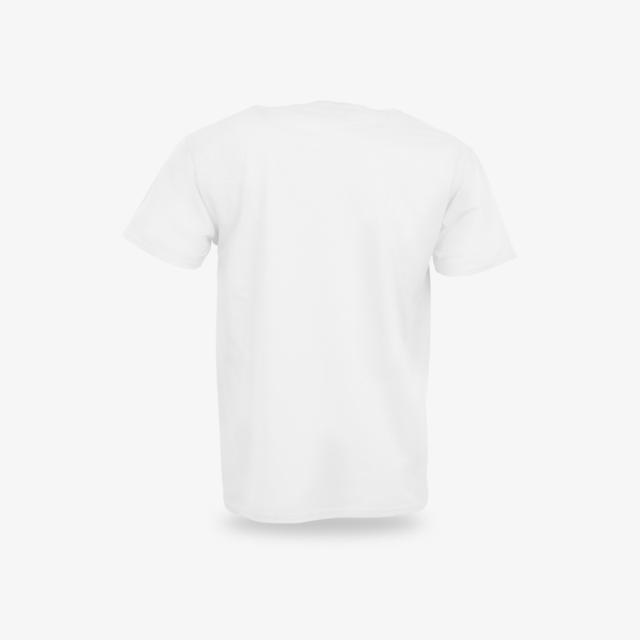 T-Shirt Basic für Herren weiss von B&C Collection mit unbedruckter Rückseite