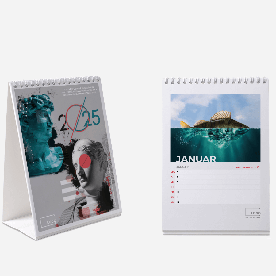 Tischkalender Wochenkalender im Hochformat