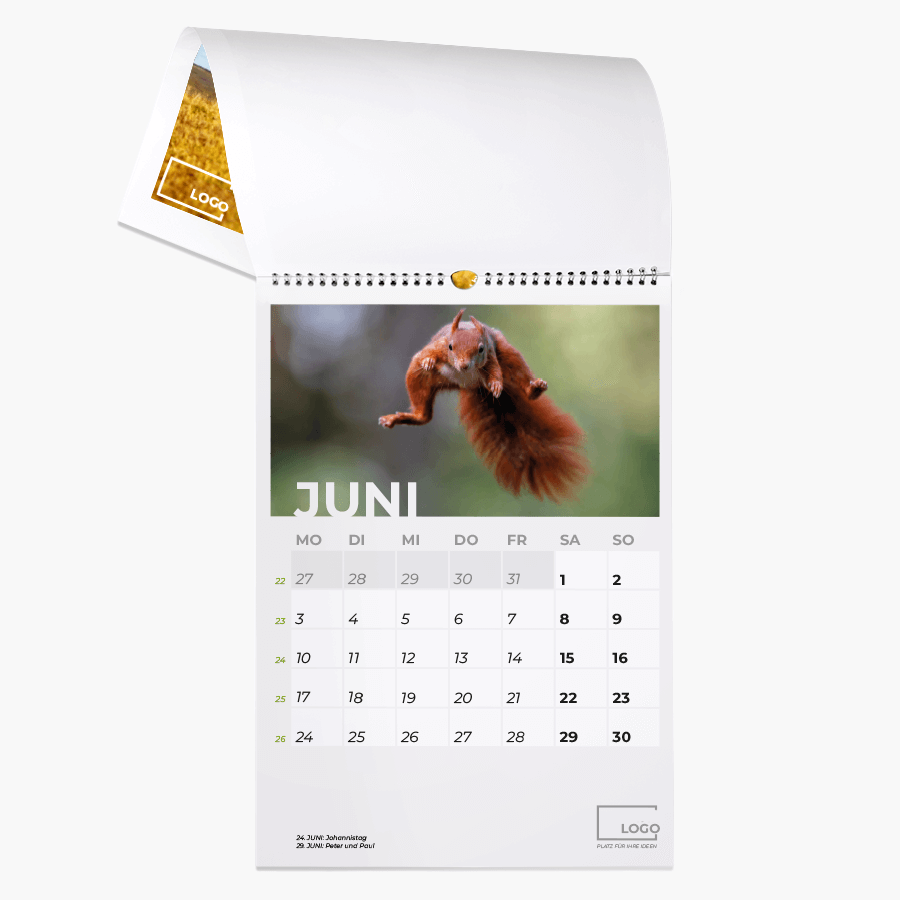 Monatswandkalender DIN-Format Hochformat